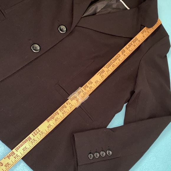 GEORGE black classic blazer coat jacket 2 button closure vintage NEW size 18 - Picture 12 of 15